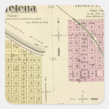 St. Helena, Nebraska Square Sticker