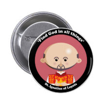 St. Ignatius of Loyola Pinback Buttons