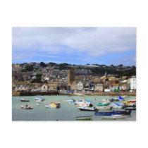 St. Ives Harbour, Cornwall UK Postcard