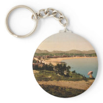 St. Jean de Luz, from Ste. Barbe, Pyrenees, France Key Chain