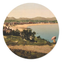 St. Jean de Luz, from Ste. Barbe, Pyrenees, France Round Stickers