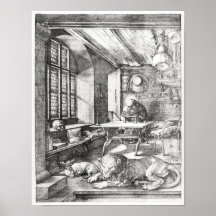 St Jerome dans son étude, 1514 Posters