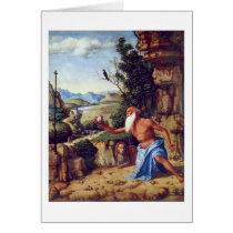 St Jerome dans un paysage par Cima da Conegliano cartes