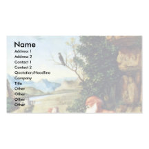 St Jerome dans un paysage par le nom de naissance Carte De Visite