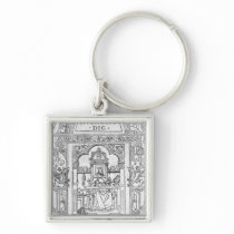 St. Jerome in his Study keychains