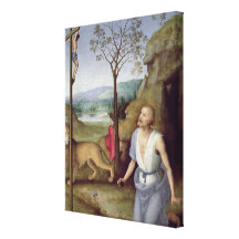 St. Jerome in the Desert, c.1499-1502 Stretched Canvas Print