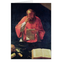 St.Jerome reading Greeting Card