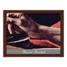 St. Jerome, Writing Detailed By Michelangelo Meris Custom Announcements
