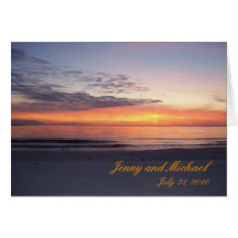 st joe beach, Jenny and Michael, July 31, 2010 Card