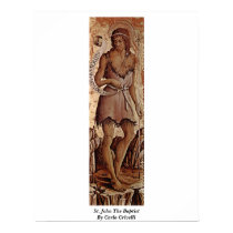 St John le baptiste par Carlo Crivelli affiches
