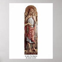 St John le baptiste par Carlo Crivelli Posters