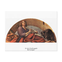 St. John The Evangelist By Correggio Post Card