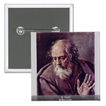St. Joseph By Reni Guido Pinback Button
