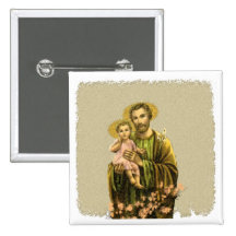 St Joseph Novena Pinback Button