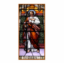 St. Joseph pray for us - stained glass window Photo Cut Out