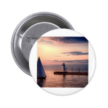 St. Joseph Sailboat Pinback Buttons