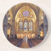 St. Joseph's Cathedral - Main Aisle/Front Drink Coasters
