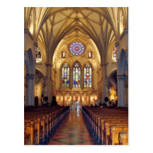 St. Joseph's Cathedral - Main Aisle/Front Postcards
