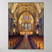 St. Joseph's Cathedral - Main Aisle/Front Print