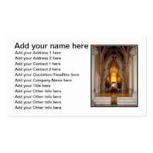 St. Joseph's Cathedral Tabernacle Business Card Template