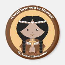 St. Kateri Tekakwitha Fridge Magnets