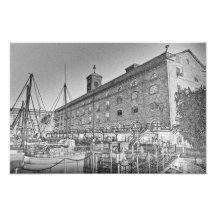 St Katherine's Dock London sketch Photograph
