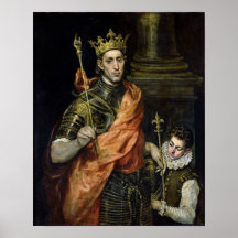 St. Louis  and his Page, c.1585-90 Posters