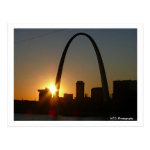 St. Louis Arch Sunset Post Cards