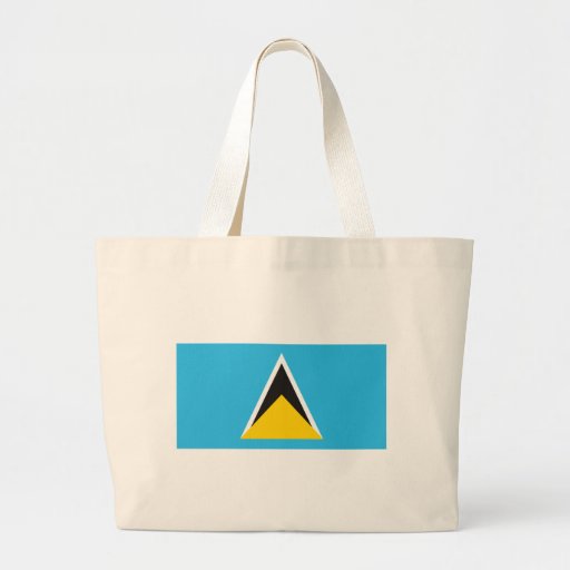 St. Lucia Flag Tote Bag