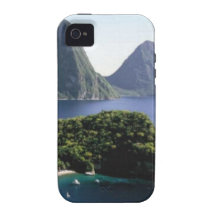 st_lucia_pitons_and_caribbean_sea Case-Mate iPhone 4 case