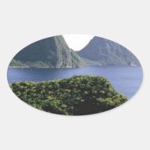 st_lucia_pitons_and_caribbean_sea sticker