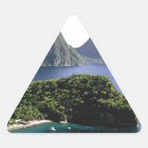 st_lucia_pitons_and_caribbean_sea sticker