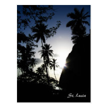 St. Lucia Sunset Post Cards
