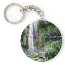 St Lucia Waterfall Keychain