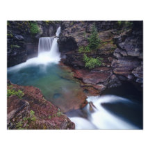 St Mary Falls in Glacier National Park in Photo Art