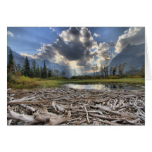 St Mary Lake At Glacier National Park Cards