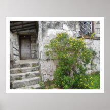 St Mary's Church Steps Montpelier Jamaica Canvas Print