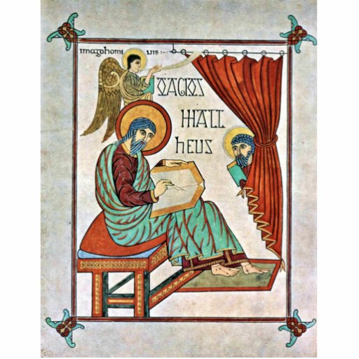 St. Matthew By Meister Des Book Of Lindisfarne (Be Photo Sculptures