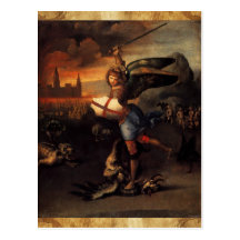 St Michael and the Dragon Postcard