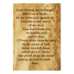 St.Michael and the Dragon  Prayer Card Business Cards