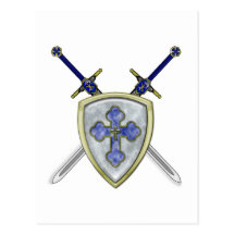 St Michael - Swords and Shield Post Cards