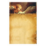 St Michael the Archangel , Brown Parchment Customized Stationery