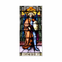 St. Michael The Archangel Stained Glass Window Cut Out