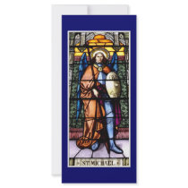 St. Michael The Archangel Stained Glass Window Rack Card