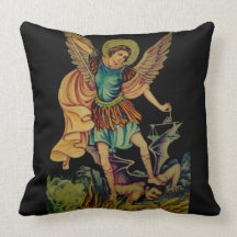 St. Michael The Archangel Throw Pillow
