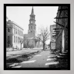 St. Michael's Church in Charleston, SC 1865 Posters