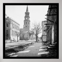St. Michael's Church in Charleston, SC 1865 Posters