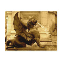 St. Michel Fountain - Paris, France Postcard