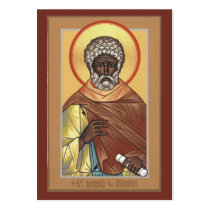St. Moses the Ethiopian Mini Prayer Card Business Card