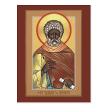 St. Moses the Ethiopian Prayer Card Post Card